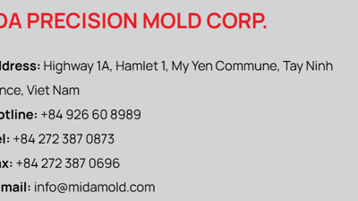 Minh Dat Precision Mold (Mida) factory