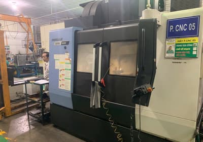 CNC vertical machining center verified during a factory audit
