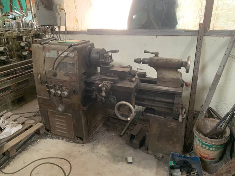 CNC lathe in production at Global Mechanical Construction Production, a DEWIN-verified Vietnamese supplier facility