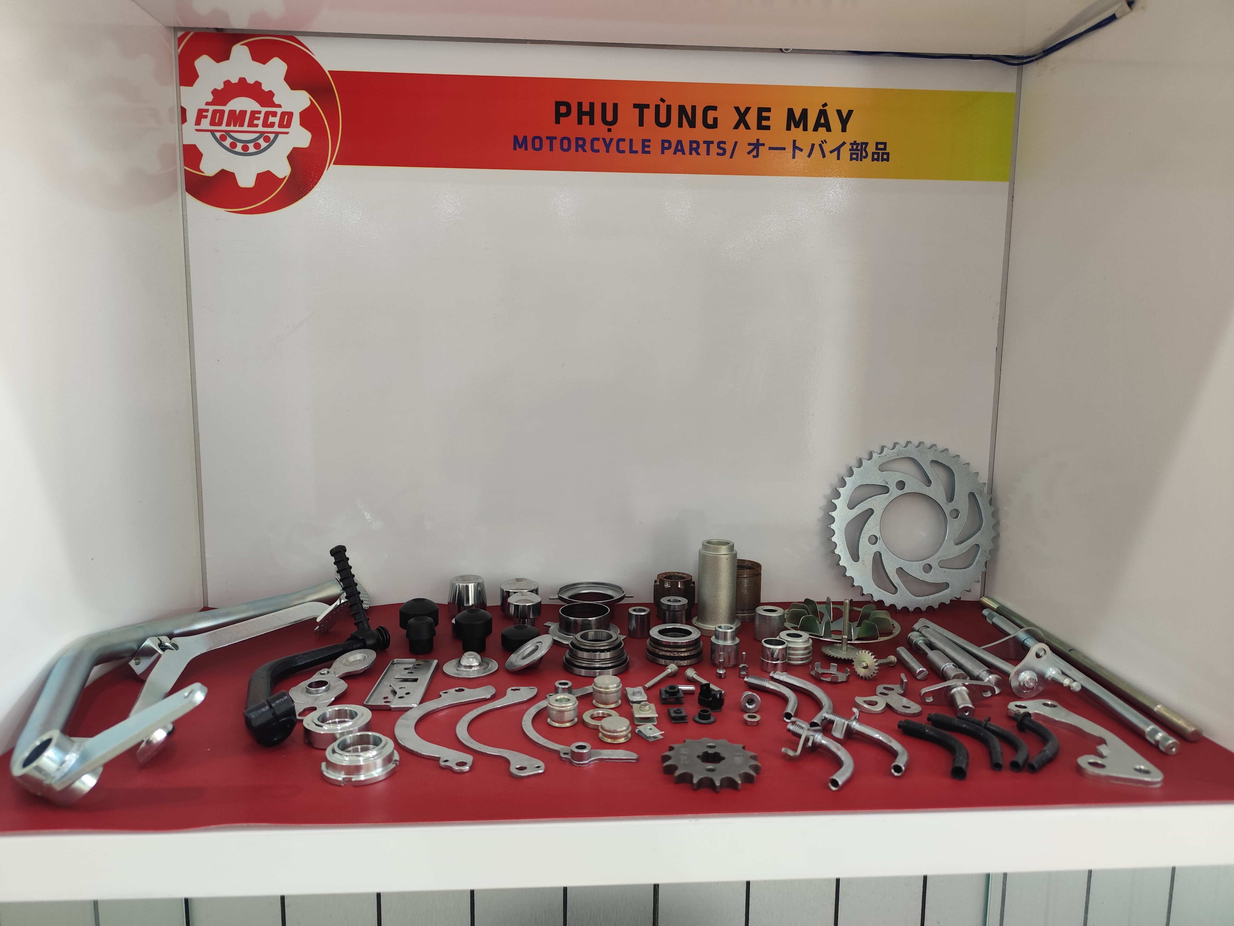 CNC machined automotive components at a Vietnam manufacturing facility